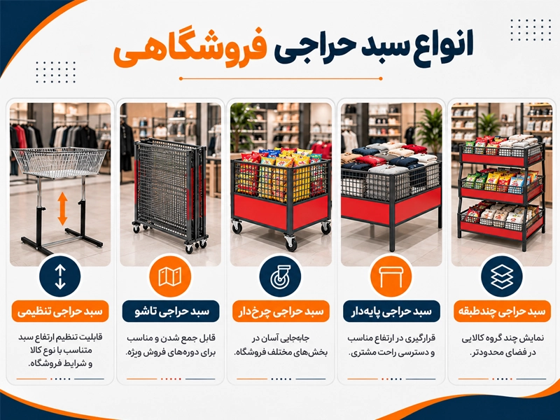 انواع سبد حراجی فروشگاهی