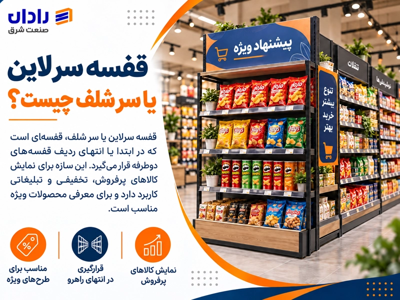 خرید قفسه سر لاین یا سر شلف 