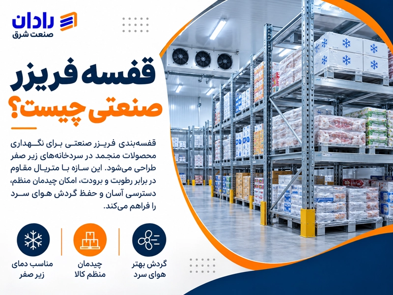 خرید قفسه فریزر صنعتی