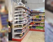  قفسه گوشه ای فروشگاهی فلزی مدل البرز