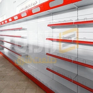 قفسه بندی یک طرفه دیواری مدل دنا